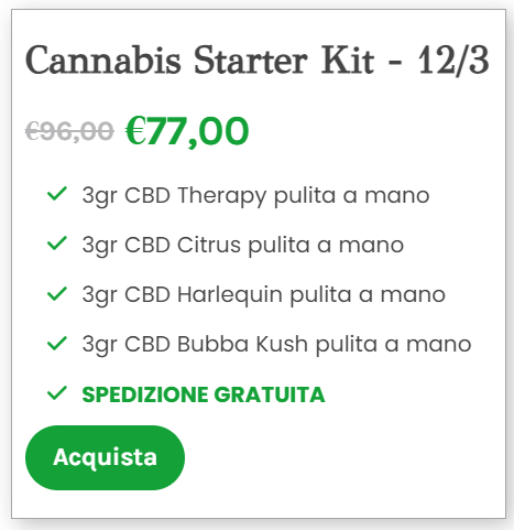Cannabis Starter Kit - 12/3