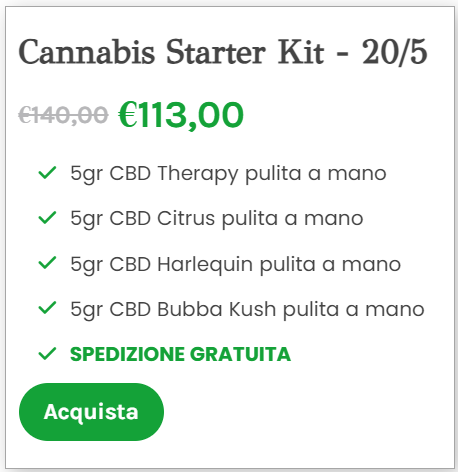 Cannabis Starter Kit - 20/5