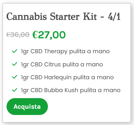 Cannabis Starter Kit - 4/1
